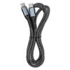 Qoltec Kabel USB 2.0 typ C | USB 2.0 typ C 100W | QC 3.0 | PD | 1m |    Czarny